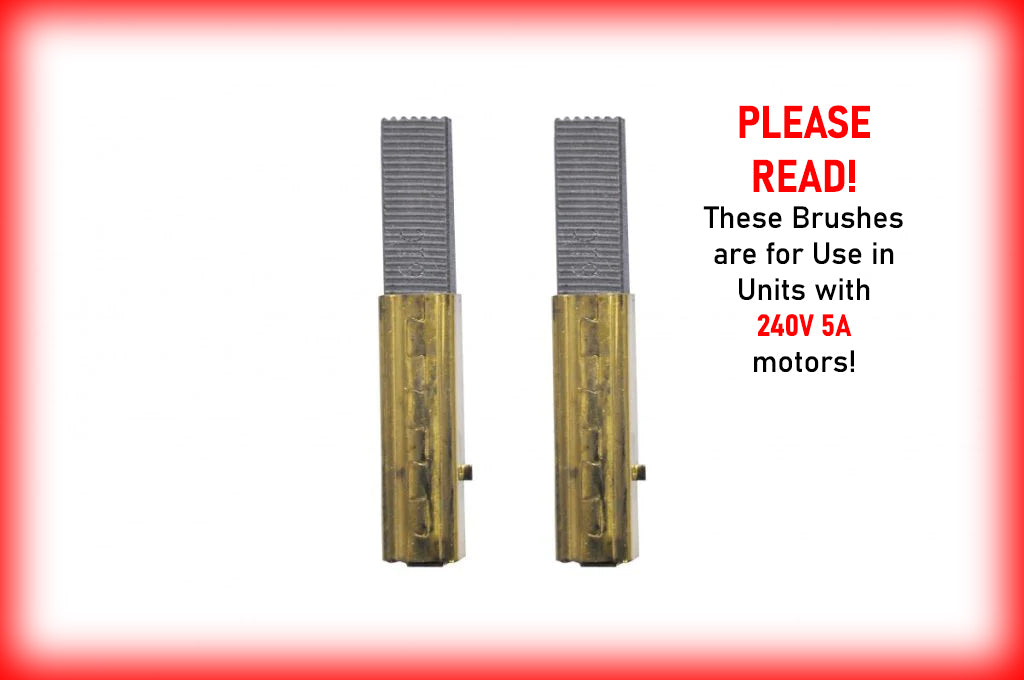 240V 5A Clipper Vac® Carbon Motor Brushes M.D.C. Romani, Inc.